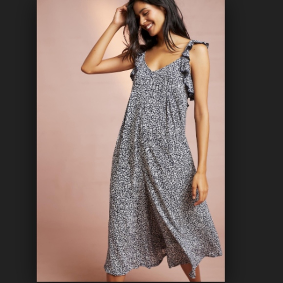 Anthropologie Pants - NWT Anthropologie Floreat Romper Ayana Ruffle L P